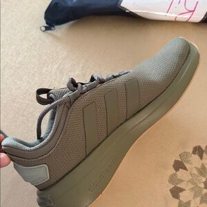 Adidas Men's Green Cloudfoam Sneakers